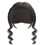 cute curly pigtails light brown