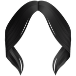 Cute Curtain Bangs (Black)