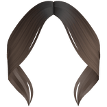 Cute Curtain Bangs (Brown)