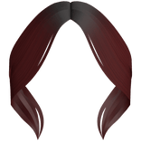 Cute Curtain Bangs (Red)