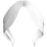 Cute Curtain Bangs (White)