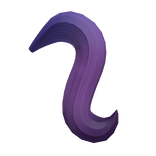 Cute Curvy Purple Gradient Tail for Pony Body