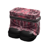 Cute Dainty Boots (Pink Print)