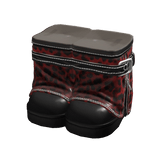 Cute Dainty Boots (Red Cheetah)