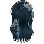 Cute Dark Blue Summer Flower Hair