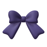 Cute Dark Purple Back Waist Bow