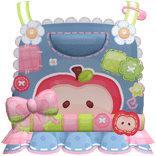 Cute Decora Igari Apple Fruit Jean Overalls