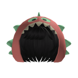 Cute Dino Hood Hair (Black)