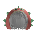 Cute Dino Hood Hair (White)