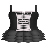 ♡ : cute doll corset dress in black and pink