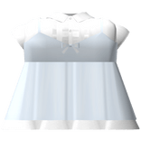 cute doll dress & collared shirt in blue