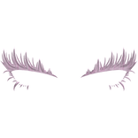 Cute Doll Eyelashes in Pink