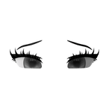 ♡ Cute dollie anime foxy eyes in grey with lashes