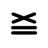 ♡ cute double cross hairclip in black