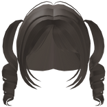 ♡ : cute dust brown swirly pigtails