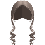 Cute Dusty Brown Low Preppy Wavy Pigtails