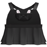 ♡ cute easter bunny overalls in black