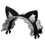 Cute Elegant Black Kitty Maid Headdress