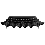 cute emo mini skirt w studs and chains 3.0 black