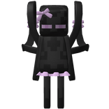 ♡ cute enderman w/ bows backpack in black