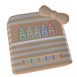 Cute Face Crayons - Light Orange