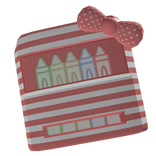 Cute Face Crayons - Light Red