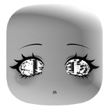 Cute Face w/ Glitched Cursed Eyes [Animated]