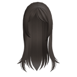 ♡ cute fatal frame long side part in light brown