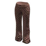 Cute flare polka dot yoga pants (Brown black)