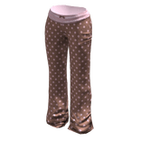 Cute flare polka dot yoga pants (Brown pink)