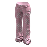 Cute flare polka dot yoga pants (Pink white)