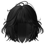 Cute Flowy Bob Hair - Black