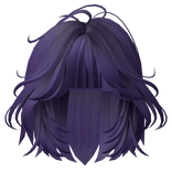 Cute Flowy Bob Hair - Purple