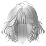 Cute Flowy Bob Hair - White