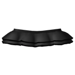 ฅ cute fluffy black ruffle skirt