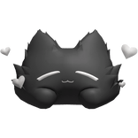 Cute Fluffy Cat Head Companion