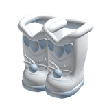 ୨୧ cute fluffy winter boots in blue