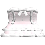 cute fluffy winter dress in pink