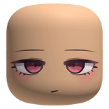 Cute Focused Face With Pink Eyes - Light