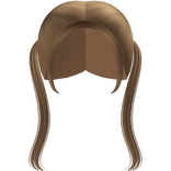 ♡Cute Front Pigtails in Caramel