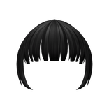 Cute Full Bangs (Black)