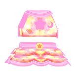 ♡ Cute Galactic Space Alien Dress Pink Glowing