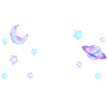 ♡ Cute Galactic Space Aura Purple Blue Pastel ♡