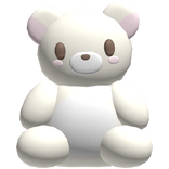 ♡ : cute giant cream bear plushie behind you