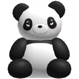 ♡ : cute giant panda bear plushie behind you