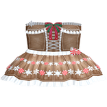 Cute Gingerbread Christmas Dress