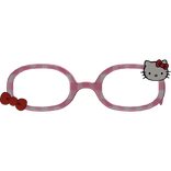 Cute Glasses Kitty Charm Kawaii Pink