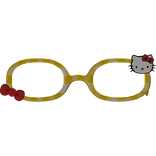 Cute Glasses Kitty Charm Kawaii Yellow