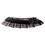 cute gothic pink plaid mini skirt & belt 3.0