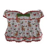 Cute Green & Red Christmas Reindeer Dress ♡